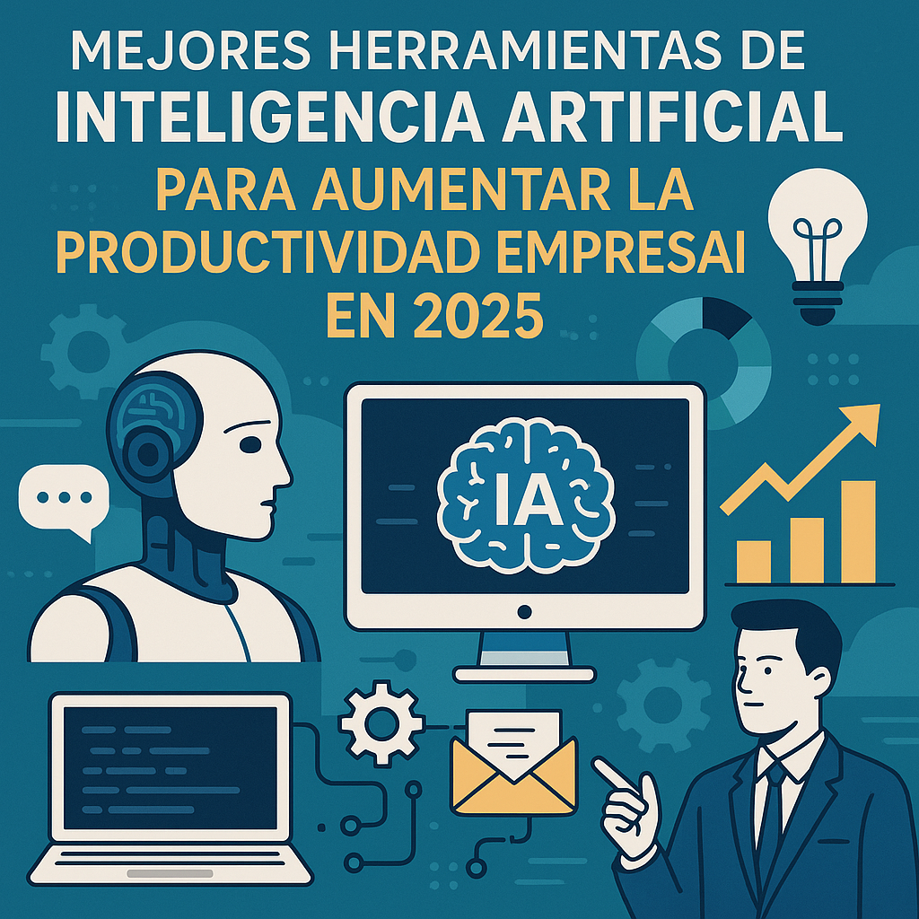 Lee más sobre el artículo Mejores Herramientas de Inteligencia Artificial para Aumentar la Productividad Empresarial en 2025